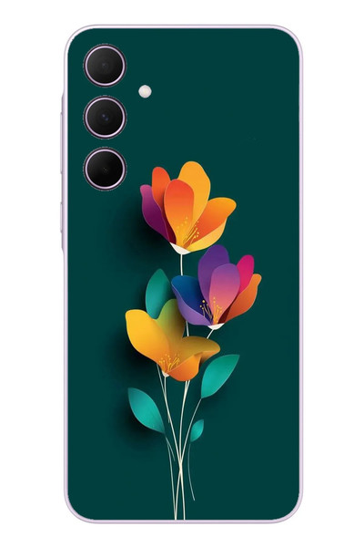 Le Balvo Samsung Galaxy A35 Uyumlu Modernizimin Çicekleri Baskılı Silikon Kılıf