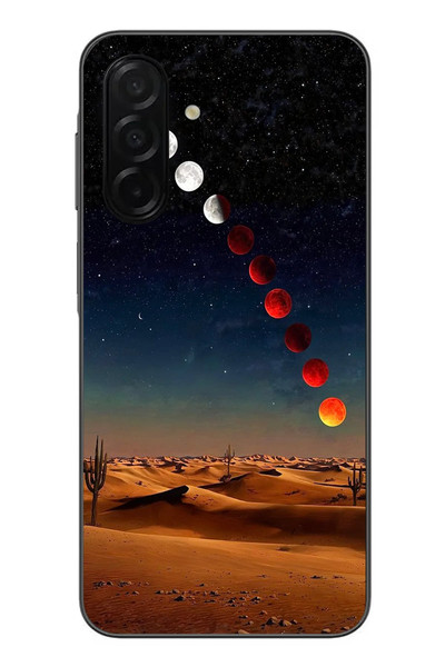 Le Balvo Samsung Galaxy A26 Uyumlu Ayın Geçişi Baskılı Silikon Kılıf