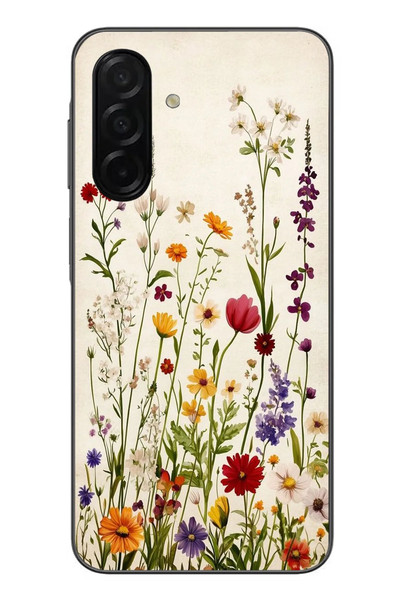 Le Balvo Samsung Galaxy A26 Uyumlu Zarif Çiçekler Baskılı Silikon Kılıf