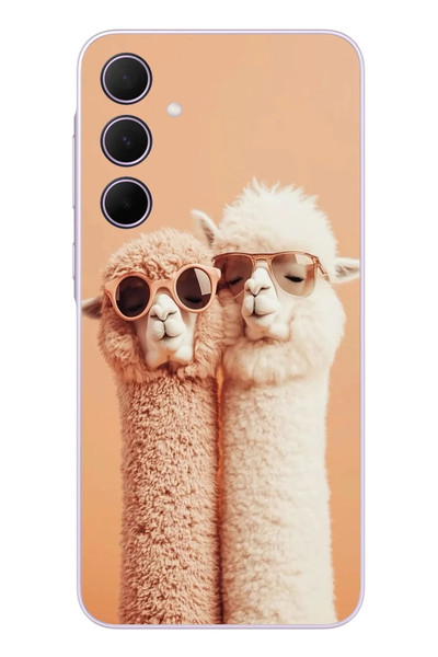 Le Balvo Samsung Galaxy A35 Uyumlu Sevgili Lamalar Baskılı Silikon Kılıf