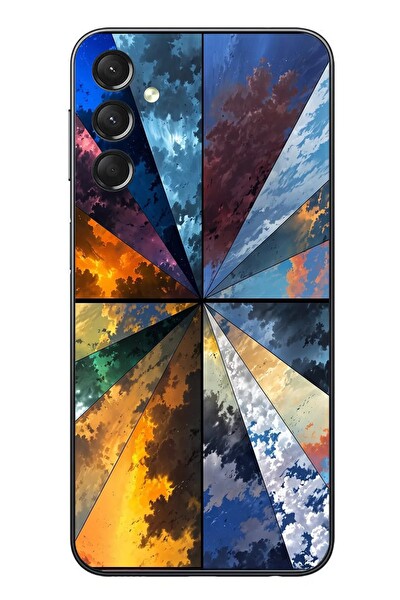 Le Balvo Samsung Galaxy A24 Uyumlu Mevsim Geçişleri Baskılı Silikon Kılıf