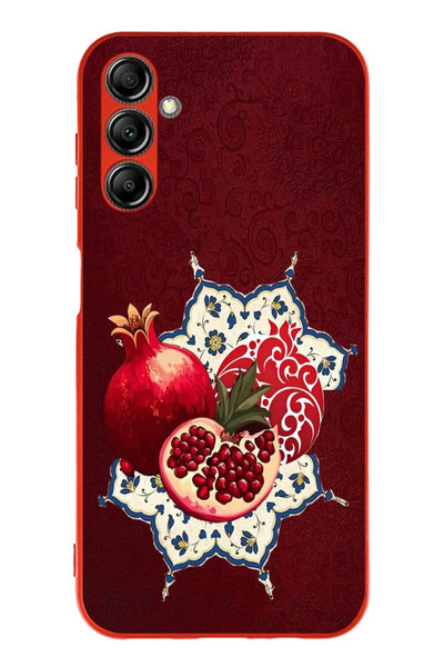Le Balvo Samsung Galaxy A14 Uyumlu Nar Retro Baskılı Silikon Kılıf