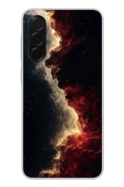 Le Balvo Samsung Galaxy A36 Uyumlu Uzay Boşluğu Baskılı Silikon Kılıf