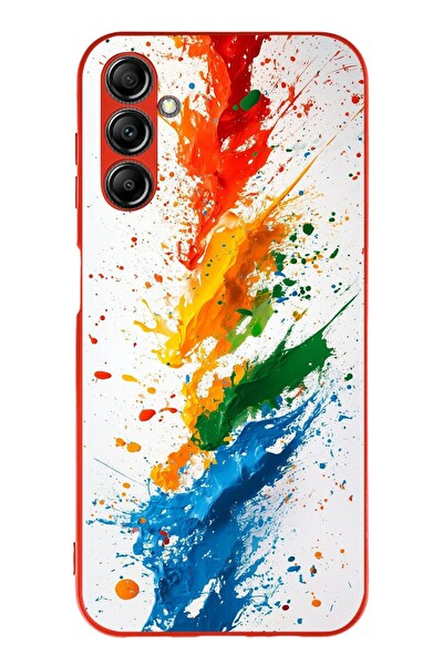 Le Balvo Samsung Galaxy A14 Uyumlu Renk Skalası Baskılı Silikon Kılıf