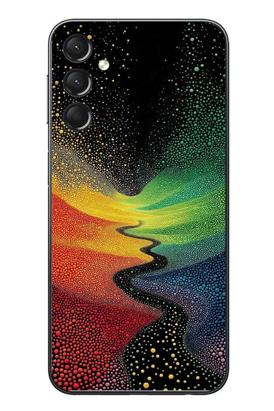 Le Balvo Samsung Galaxy A24 Uyumlu Renkli Yollar Baskılı Silikon Kılıf