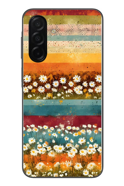Le Balvo Samsung Galaxy A26 Uyumlu Çiçek Katmanları Baskılı Silikon Kılıf