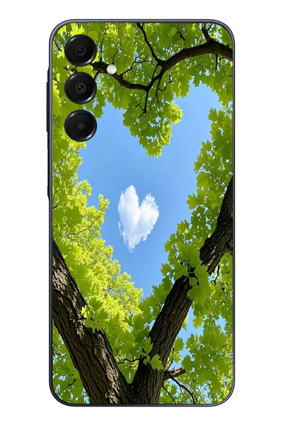 Le Balvo Samsung Galaxy A16 Uyumlu Kalpli Ağaç Baskılı Silikon Kılıf