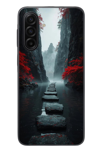 Le Balvo Samsung Galaxy A17 Uyumlu Karanlık Yolu Baskılı Silikon Kılıf