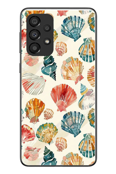 Le Balvo Samsung Galaxy A33 Uyumlu Deniz İncileri Baskılı Silikon Kılıf