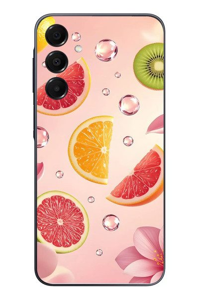 Le Balvo Samsung Galaxy A16 Uyumlu Meyve Dilimleri Baskılı Silikon Kılıf
