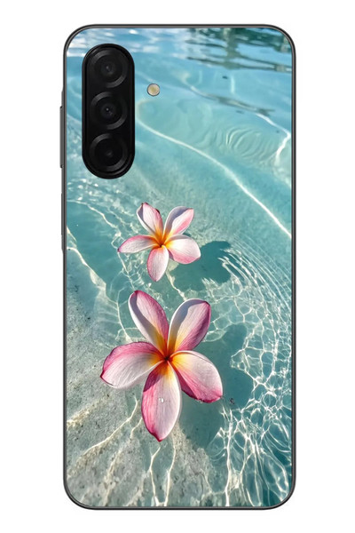 Le Balvo Samsung Galaxy A26 Uyumlu Denizde Çiçekler Baskılı Silikon Kılıf