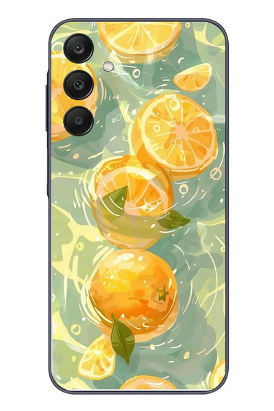 Le Balvo Samsung Galaxy A25 Uyumlu Limonlar Pastel Baskılı Silikon Kılıf