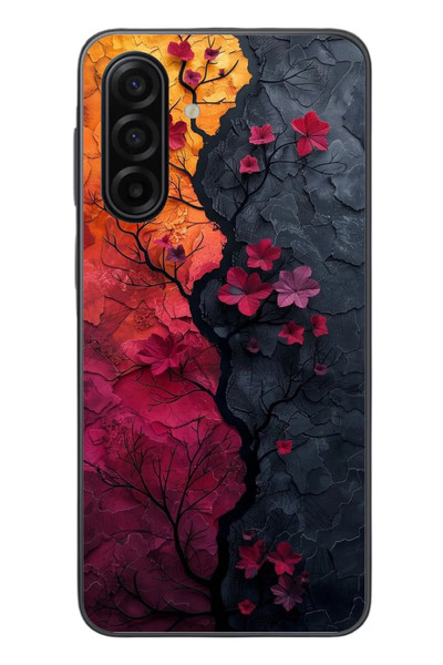 Le Balvo Samsung Galaxy A17 Uyumlu Yaprak Geçişkenliği Baskılı Silikon Kılıf