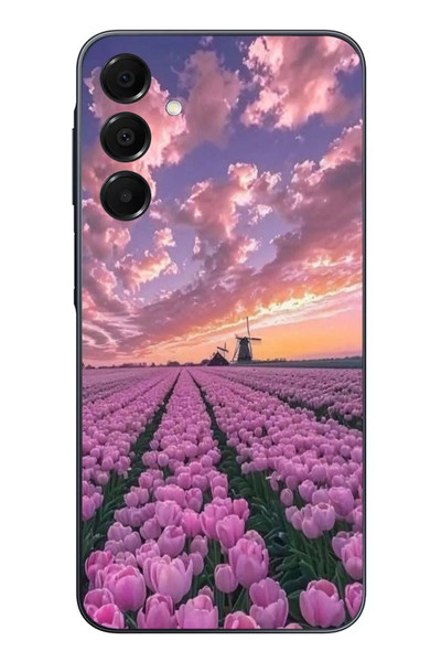 Le Balvo Samsung Galaxy A16 Uyumlu Lale Bahçesi Baskılı Silikon Kılıf