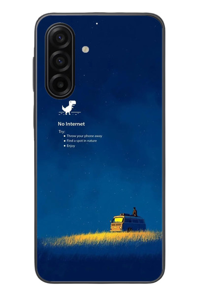 Le Balvo Samsung Galaxy A17 Uyumlu İnternet Yok Baskılı Silikon Kılıf