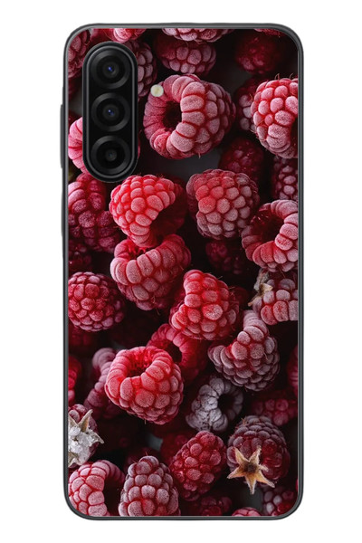 Le Balvo Samsung Galaxy A17 Uyumlu Ahududu Frambuaz Baskılı Silikon Kılıf