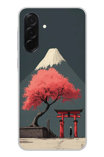 Le Balvo Samsung Galaxy A36 Uyumlu Fuji Dağı Baskılı Silikon Kılıf