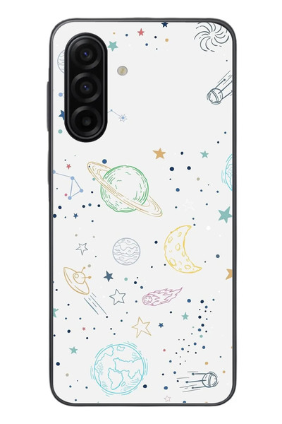 Le Balvo Samsung Galaxy A17 Uyumlu Uzay Yolculuğu Baskılı Silikon Kılıf