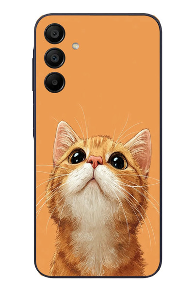 Le Balvo Samsung Galaxy A15 Uyumlu Masum Kedi Baskılı Silikon Kılıf