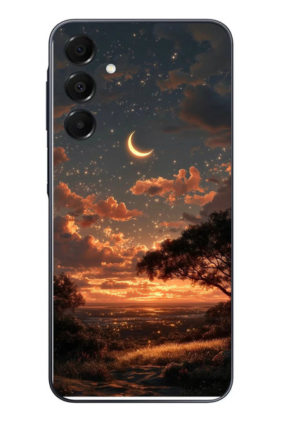 Le Balvo Samsung Galaxy A16 Uyumlu Ay Gecesi Baskılı Silikon Kılıf