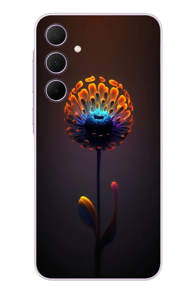Le Balvo Samsung Galaxy A35 Uyumlu Büyülü Çiçek Baskılı Silikon Kılıf