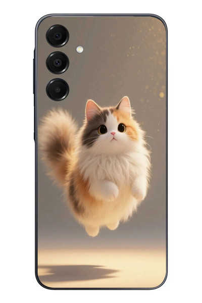 Le Balvo Samsung Galaxy A16 Uyumlu Zıplayan Kedi Baskılı Silikon Kılıf