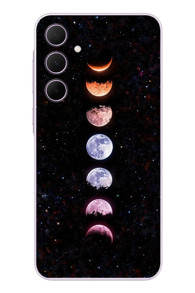 Le Balvo Samsung Galaxy A35 Uyumlu Tüm Gezegenler Baskılı Silikon Kılıf