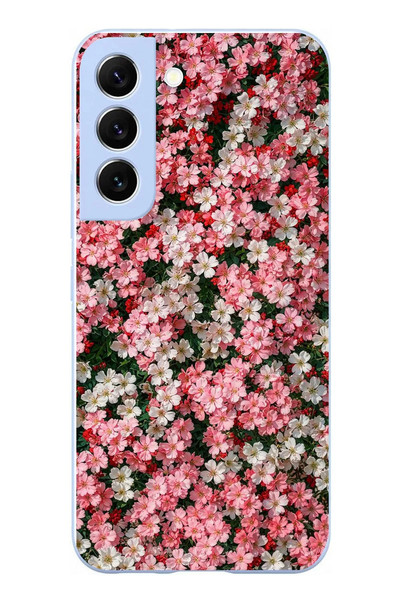 Le Balvo Samsung Galaxy S22 Uyumlu Ahenkli Papatyalar Baskılı Silikon Kılıf