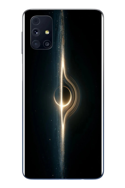 Le Balvo Samsung Galaxy M31s Uyumlu Galaksi Uzay Baskılı Silikon Kılıf