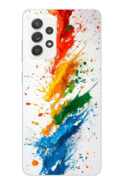 Le Balvo Samsung Galaxy A52 Uyumlu Renk Skalası Baskılı Silikon Kılıf