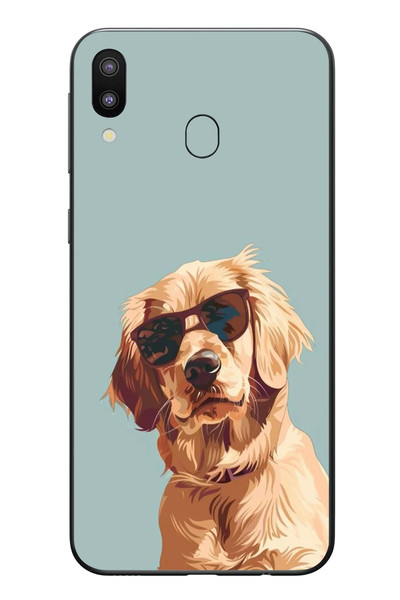 Le Balvo Samsung Galaxy M20 Uyumlu Karizmatik Köpek Baskılı Silikon Kılıf