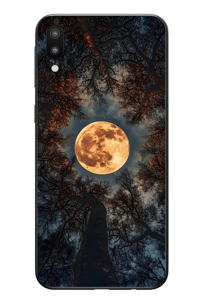 Le Balvo Samsung Galaxy M31 Uyumlu Ay Gökyüzü Baskılı Silikon Kılıf