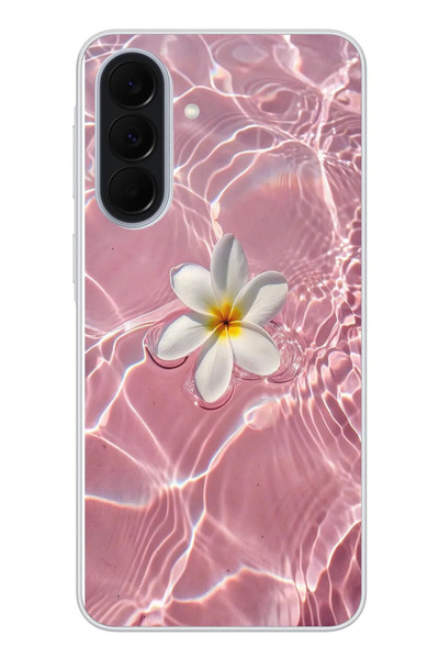 Le Balvo Samsung Galaxy A37 Uyumlu Dalgalı Papatya Baskılı Silikon Kılıf