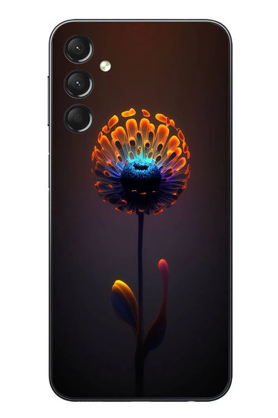 Le Balvo Samsung Galaxy A24 Uyumlu Büyülü Çiçek Baskılı Silikon Kılıf