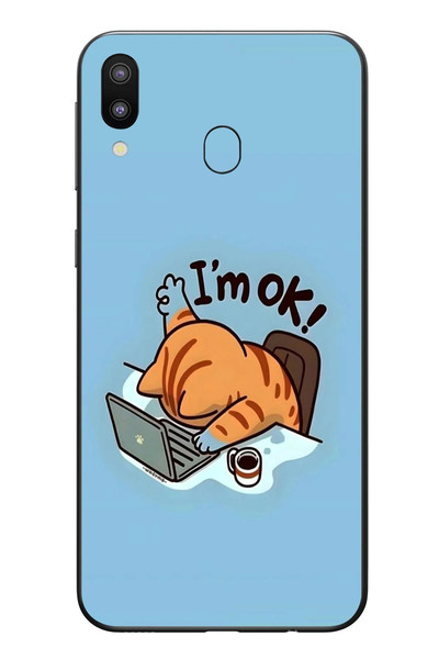 Le Balvo Samsung Galaxy M31 Uyumlu l'M Ok Baskılı Silikon Kılıf