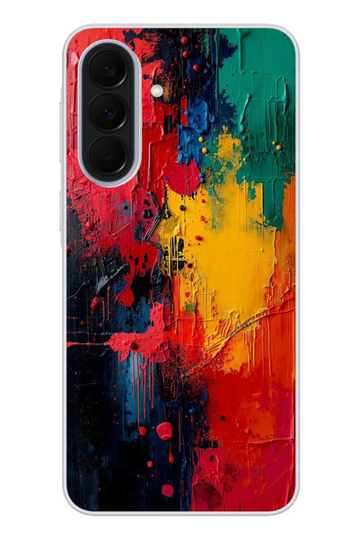 Le Balvo Samsung Galaxy A37 Uyumlu Renklerin Dansı Baskılı Silikon Kılıf