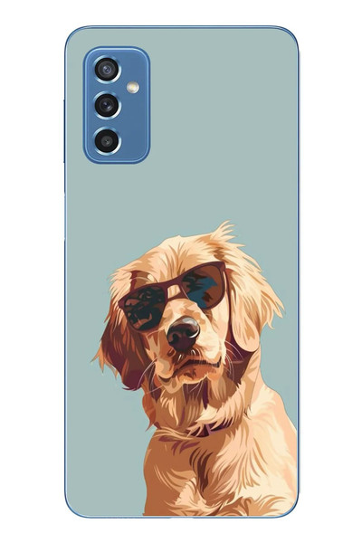 Le Balvo Samsung Galaxy M52 Uyumlu Karizmatik Köpek Baskılı Silikon Kılıf