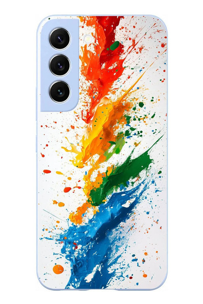 Le Balvo Samsung Galaxy S22 Uyumlu Renk Skalası Baskılı Silikon Kılıf