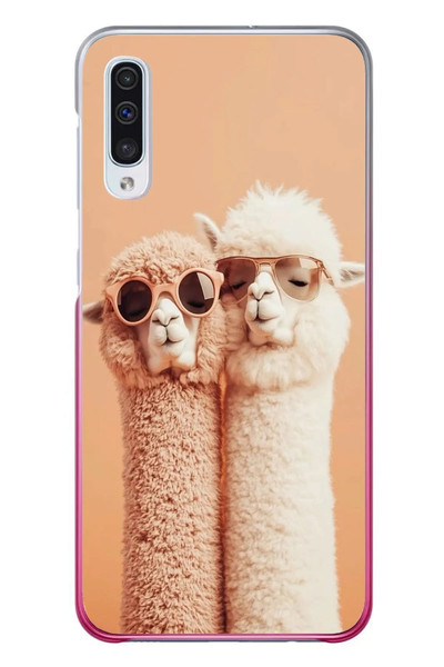 Le Balvo Samsung Galaxy A50 Uyumlu Sevgili Lamalar Baskılı Silikon Kılıf