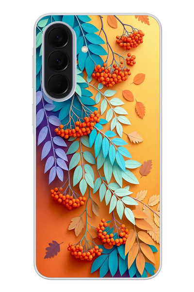 Le Balvo Samsung Galaxy A37 Uyumlu Pastoral Çicekler Baskılı Silikon Kılıf