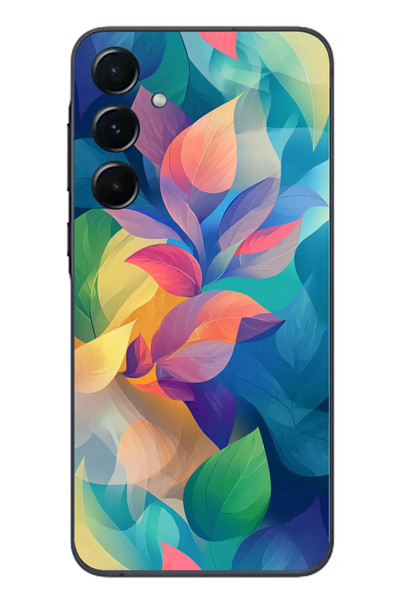 Le Balvo Samsung Galaxy A55 Uyumlu Yumuşak Dalgalı Baskılı Silikon Kılıf