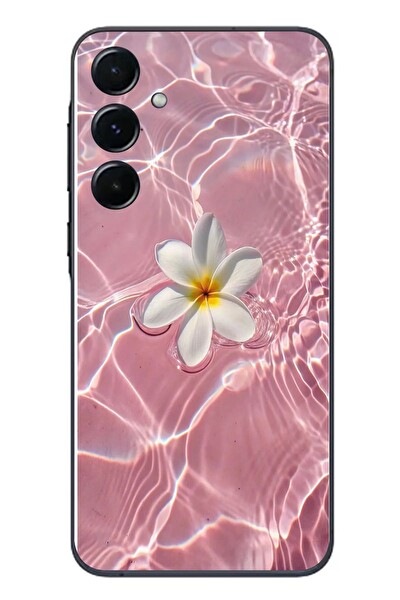 Le Balvo Samsung Galaxy A55 Uyumlu Dalgalı Papatya Baskılı Silikon Kılıf