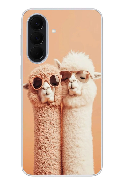 Le Balvo Samsung Galaxy A37 Uyumlu Sevgili Lamalar Baskılı Silikon Kılıf
