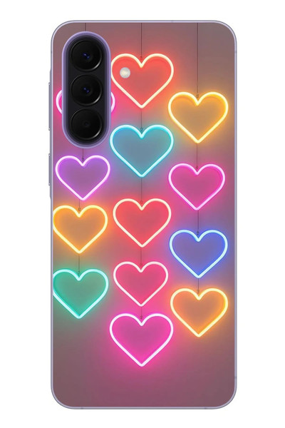 Le Balvo Samsung Galaxy A57 Uyumlu Neon Kalpler Baskılı Silikon Kılıf