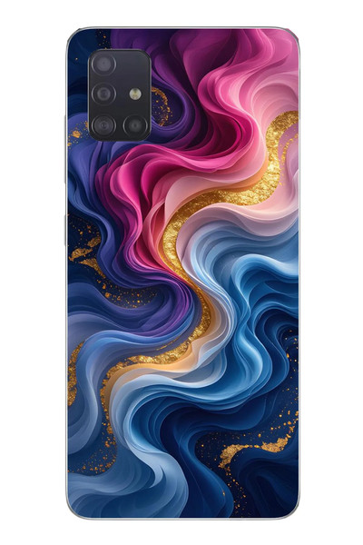 Le Balvo Samsung Galaxy A51 Uyumlu Renk Katranı Baskılı Silikon Kılıf