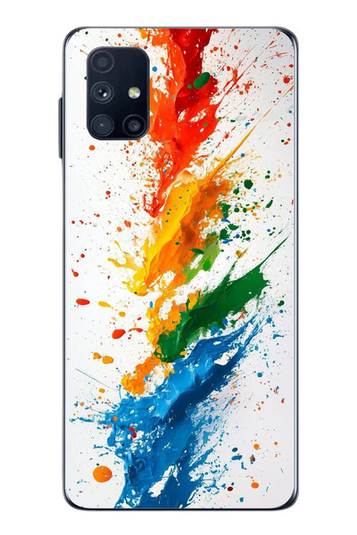 Le Balvo Samsung Galaxy M51 Uyumlu Renk Skalası Baskılı Silikon Kılıf