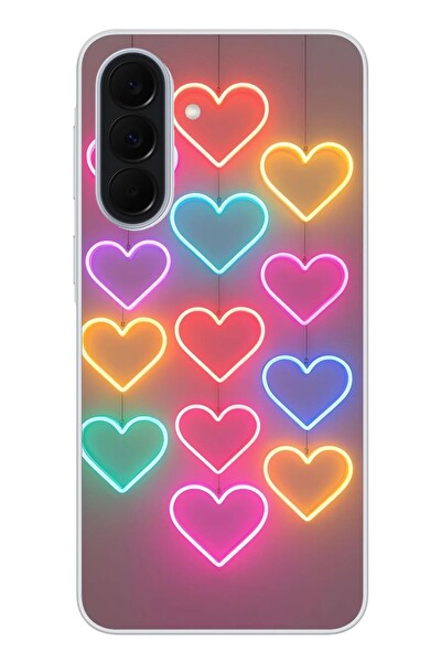 Le Balvo Samsung Galaxy A37 Uyumlu Neon Kalpler Baskılı Silikon Kılıf