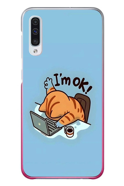 Le Balvo Samsung Galaxy A50 Uyumlu l'M Ok Baskılı Silikon Kılıf