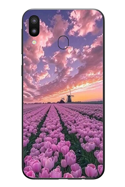 Le Balvo Samsung Galaxy M31 Uyumlu Lale Bahçesi Baskılı Silikon Kılıf