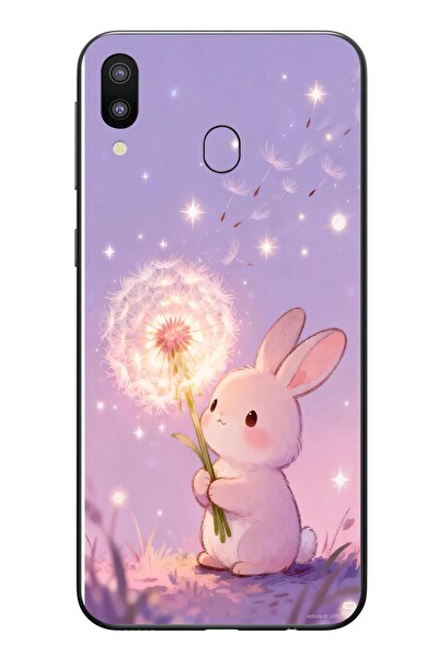 Le Balvo Samsung Galaxy M31 Uyumlu Büyülü Tavşan Baskılı Silikon Kılıf
